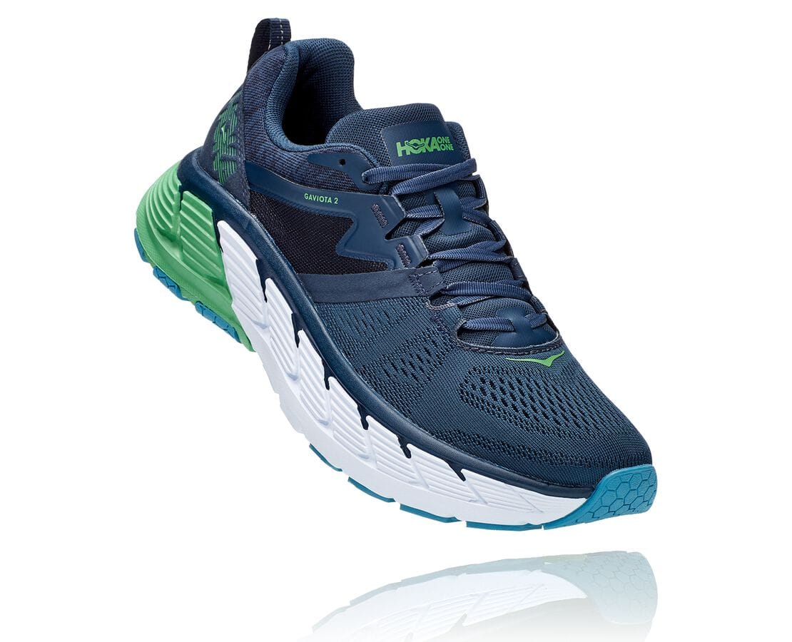 Hoka One One Gaviota 2 South Africa - Mens Stability Running Shoes - Navy Blue,EURNT-5268